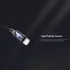 REMAX RL-LA13i Braided Μετατροπέας Lightning σε 3.5mm Jack Μαύρο