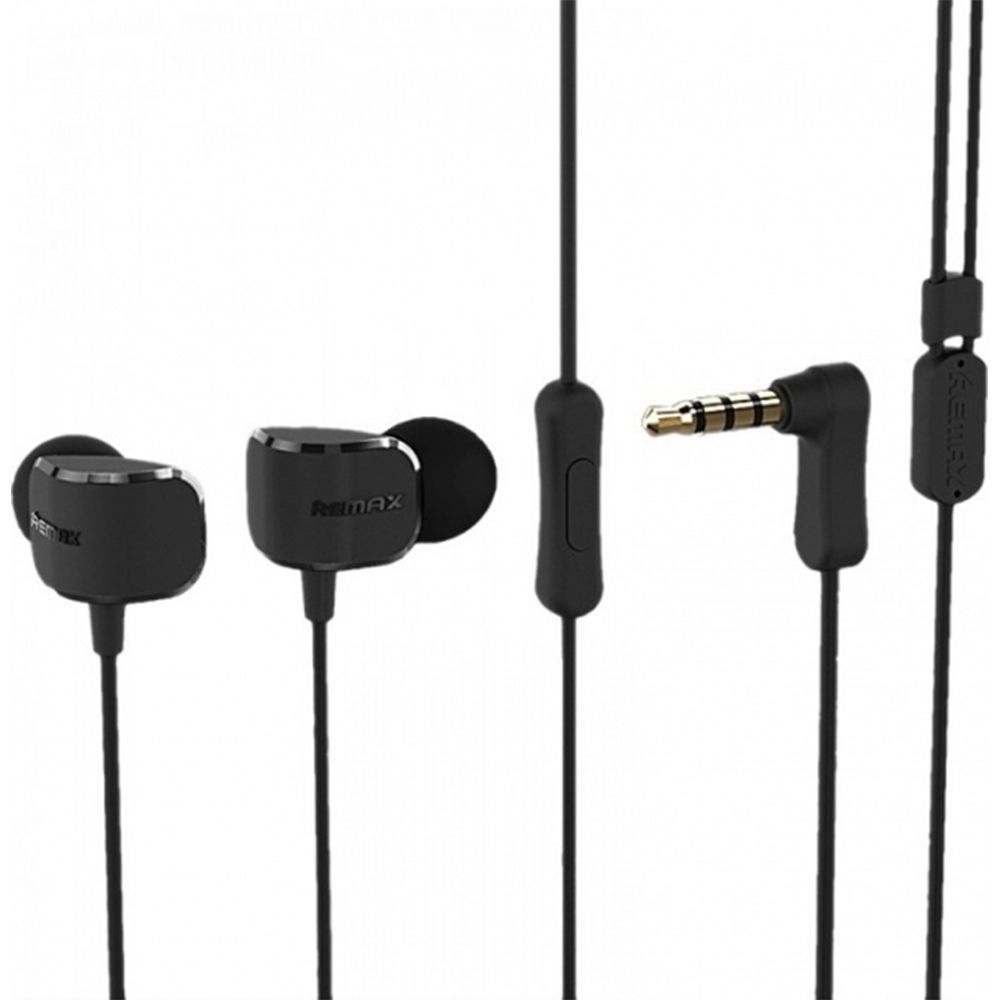 Ακουστικά REMAX earphones Jack 3,5mm RM-502 Μαύρο