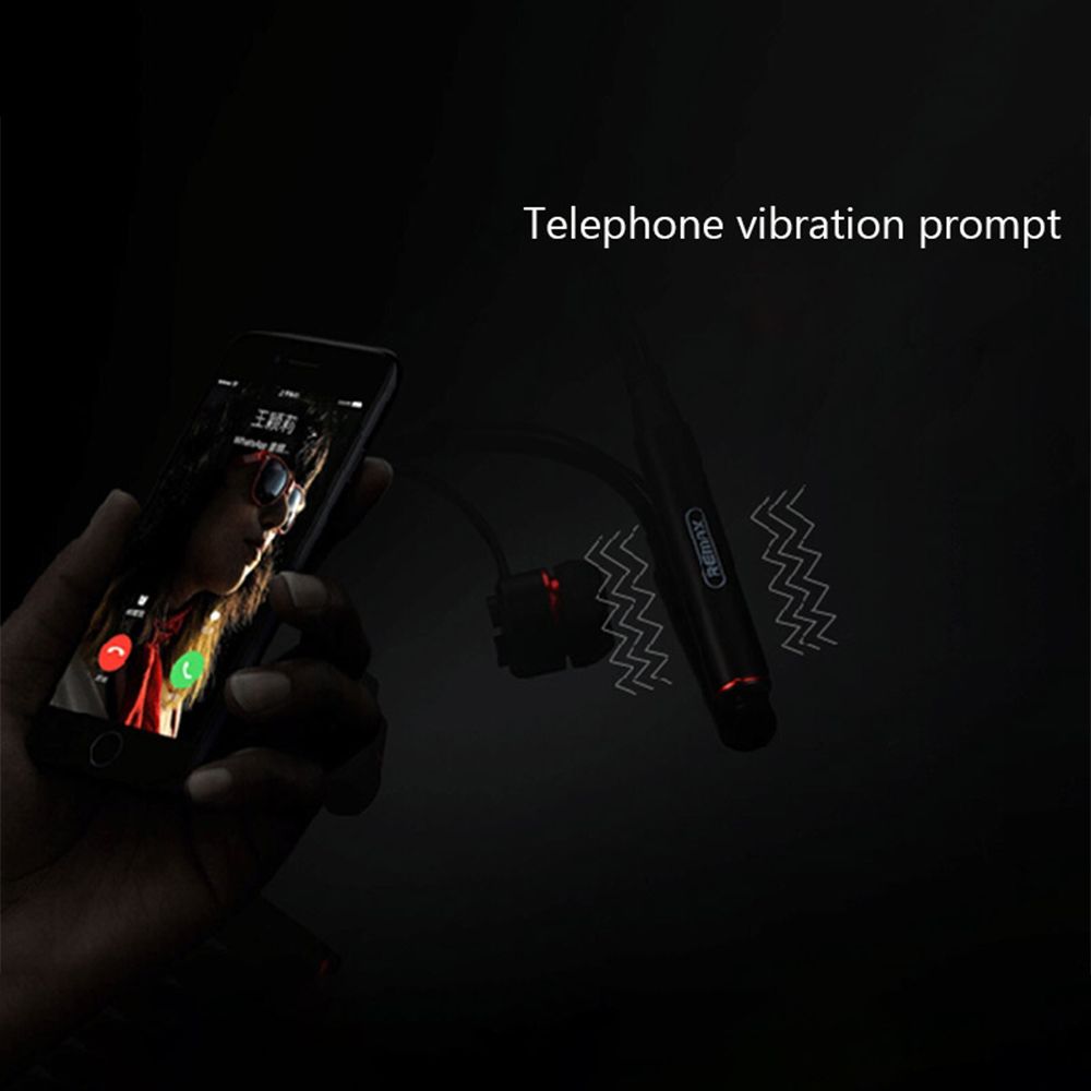 REMAX RB-S6 In-ear Bluetooth Handsfree Ακουστικά με Αντοχή στον Ιδρώτα Μαύρο