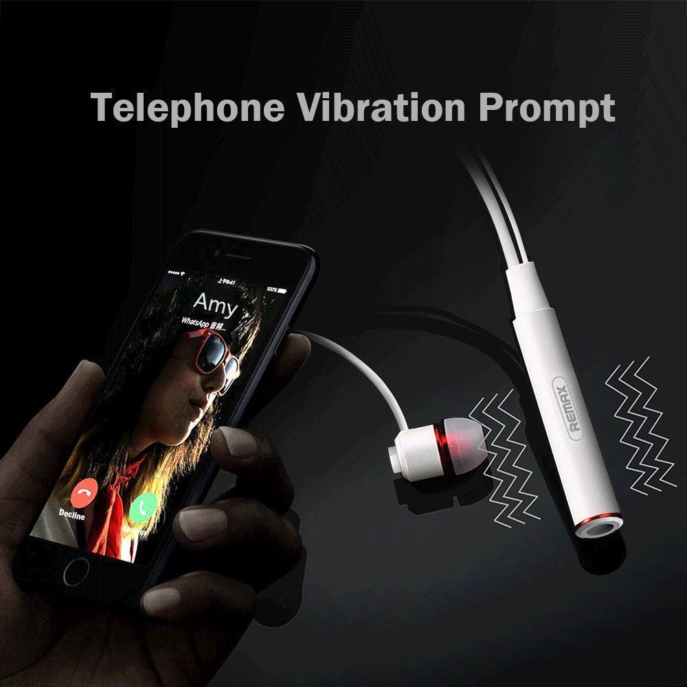 REMAX RB-S6 In-ear Bluetooth Handsfree Ακουστικά με Αντοχή στον Ιδρώτα Λευκό