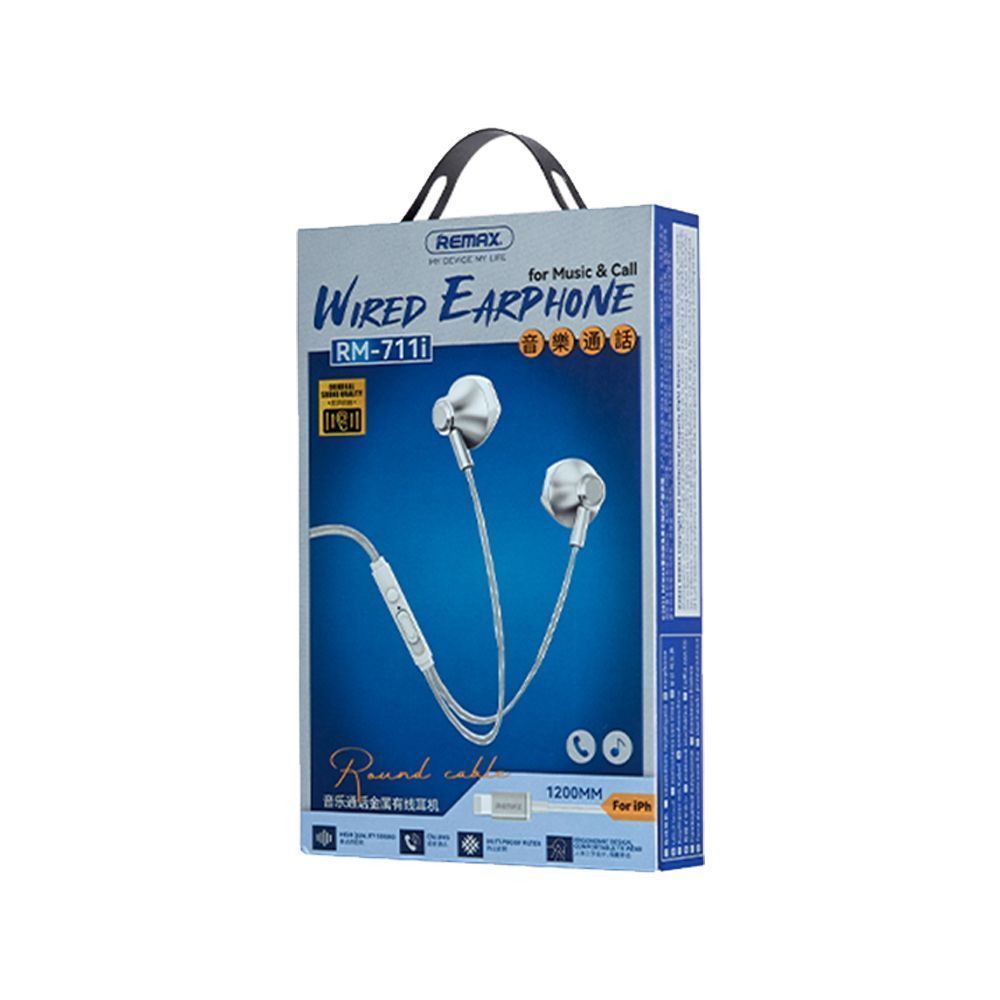 Ακουστικά Remax Lightning RM-711i Ασημί