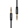 Remax RL-L200 Καλώδιο AUX 3.5mm male - 3.5mm male Μαύρο