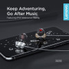 Lenovo Wireless Sports Earphone HE08 Μαύρο