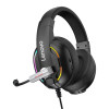 Lenovo HU75 Gaming Headset Over-Ear RGB με Μικρόφωνο Μαύρο