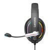 Lenovo HU75 Gaming Headset Over-Ear RGB με Μικρόφωνο Μαύρο