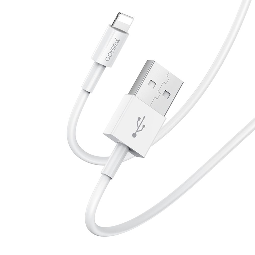Καλώδιο Yesido CA22 USB-A σε Lightning 1.2m Λευκό