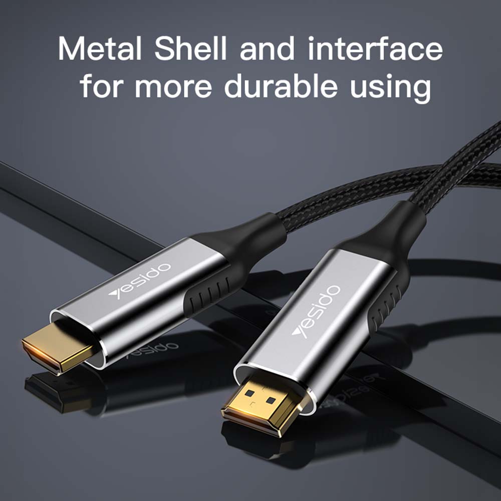 Καλώδιο HDMI Yesido HM11 1.8m HDMI 2.1 8K/60Hz 48Gbps Μαύρο