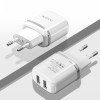 Φορτιστής Yesido YC26 2x USB-A 2.4A με καλώδιο Micro-USB Λευκό