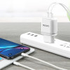 Φορτιστής Yesido YC26 2x USB-A 2.4A με καλώδιο Micro-USB Λευκό