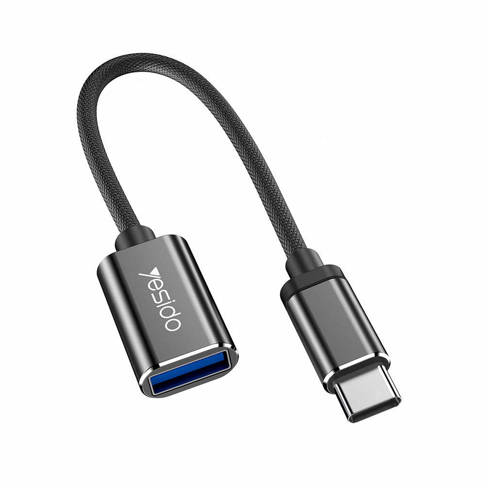 Αντάπτορας OTG Yesido GS01 Type-C σε USB-A Μαύρο