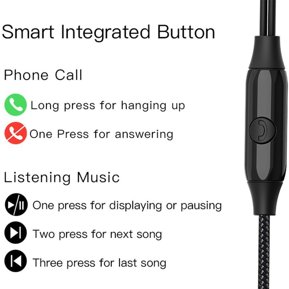 Ακουστικά Yesido Stereo Earphone YH31 Jack 3,5mm Μαύρο