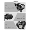 Ακουστικά Yesido Stereo Earphone YH31 Jack 3,5mm Μαύρο