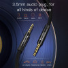 Yesido YAU16 Καλώδιο AUX Nylon Braided 3.5mm male - 3.5mm male 3m Μαύρο