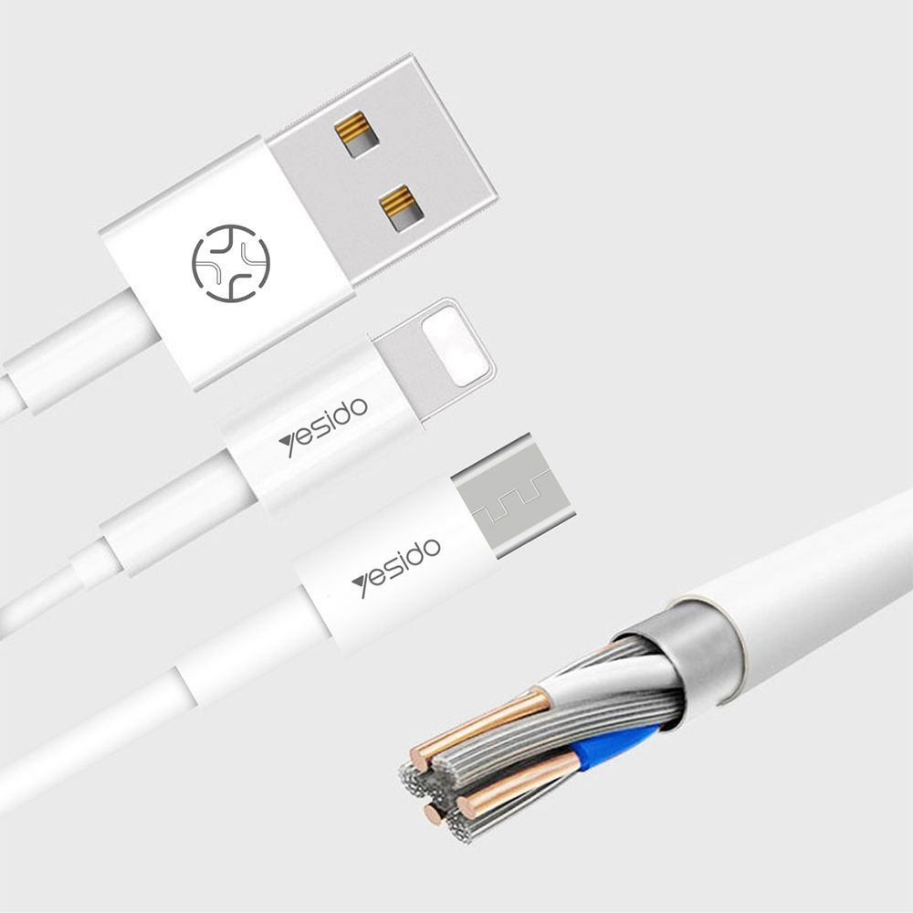 Καλώδιο Yesido CA22 USB-A σε Type-C 18W 1.2m Λευκό