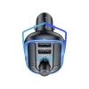 FM Transmitter Yesido Y44 Bluetooth με Φορτιστή Αυτοκινήτου 2xUSB-A Μαύρο