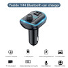 FM Transmitter Yesido Y44 Bluetooth με Φορτιστή Αυτοκινήτου 2xUSB-A Μαύρο