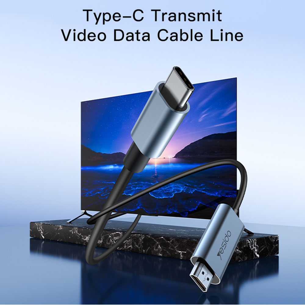 Καλώδιο Type-C σε HDMI Yesido HM10 2m 4K/60Hz Μπλέ