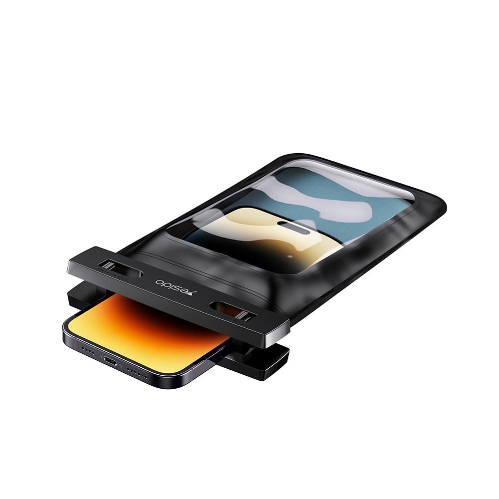 Αδιάβροχη Θήκη Κινητού Yesido WB10 IPX8 έως 6.7" με Λουράκι Λαιμού Μαύρο