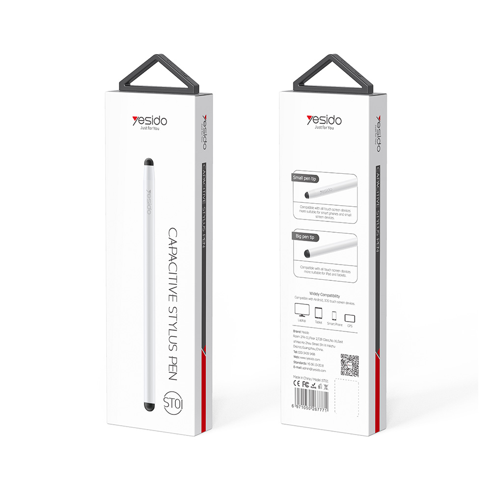 Γραφίδα Αφής Yesido ST01 Passive Capacitive Stylus Pen Λευκό