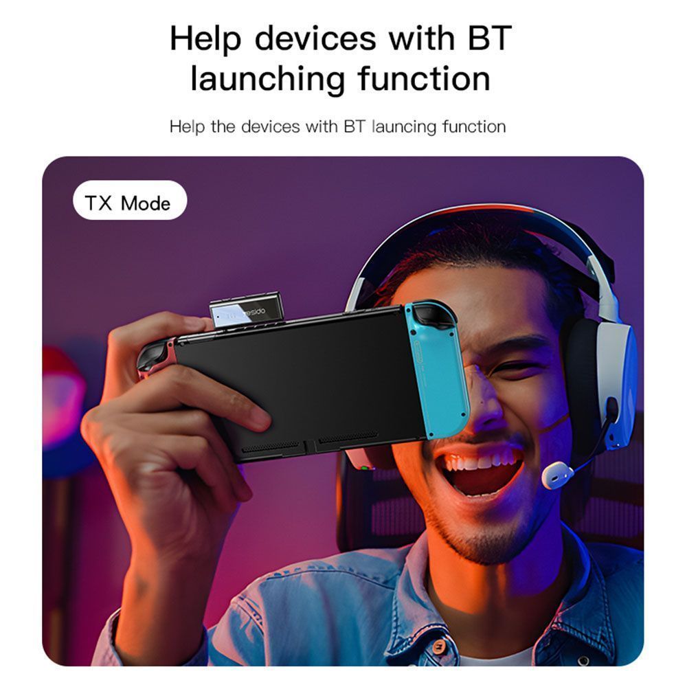 Yesido Bluetooth Audio Adapter YAU41 3.5mm Jack Διπλής Λειτουργίας (TX/RX) Μαύρο