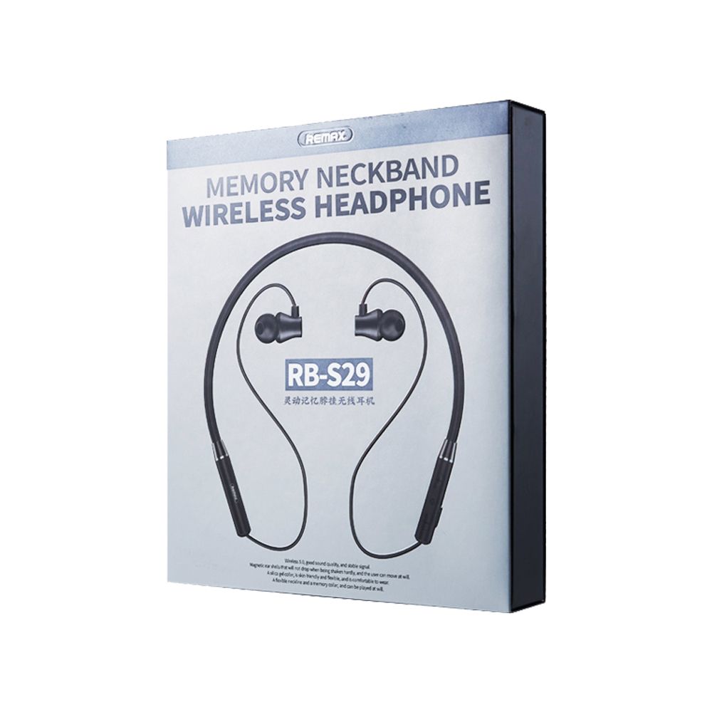 REMAX RB-S29 Memory Neckband Wireless Headphone Μαύρο