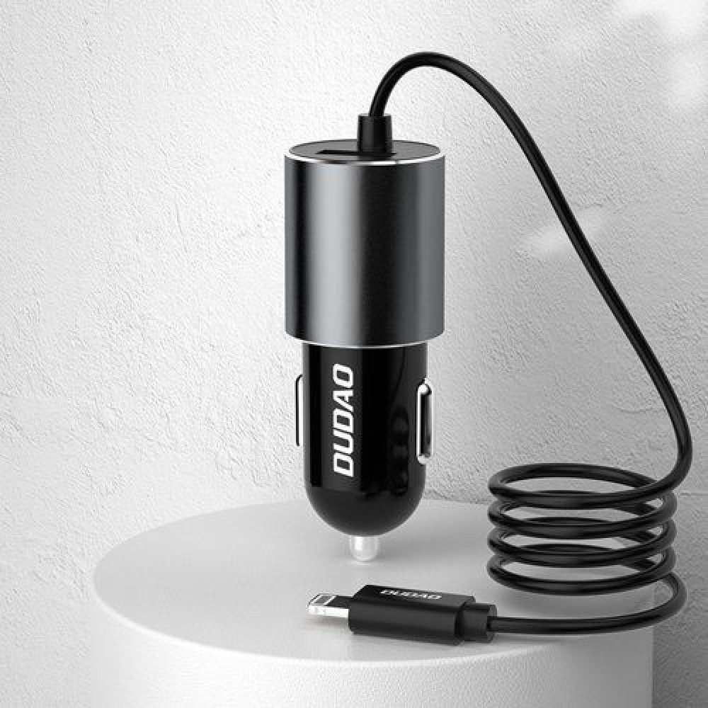 Φορτιστής Αυτοκινήτου Dudao με Καλώδιο Micro USB 3.4A Μαύρο