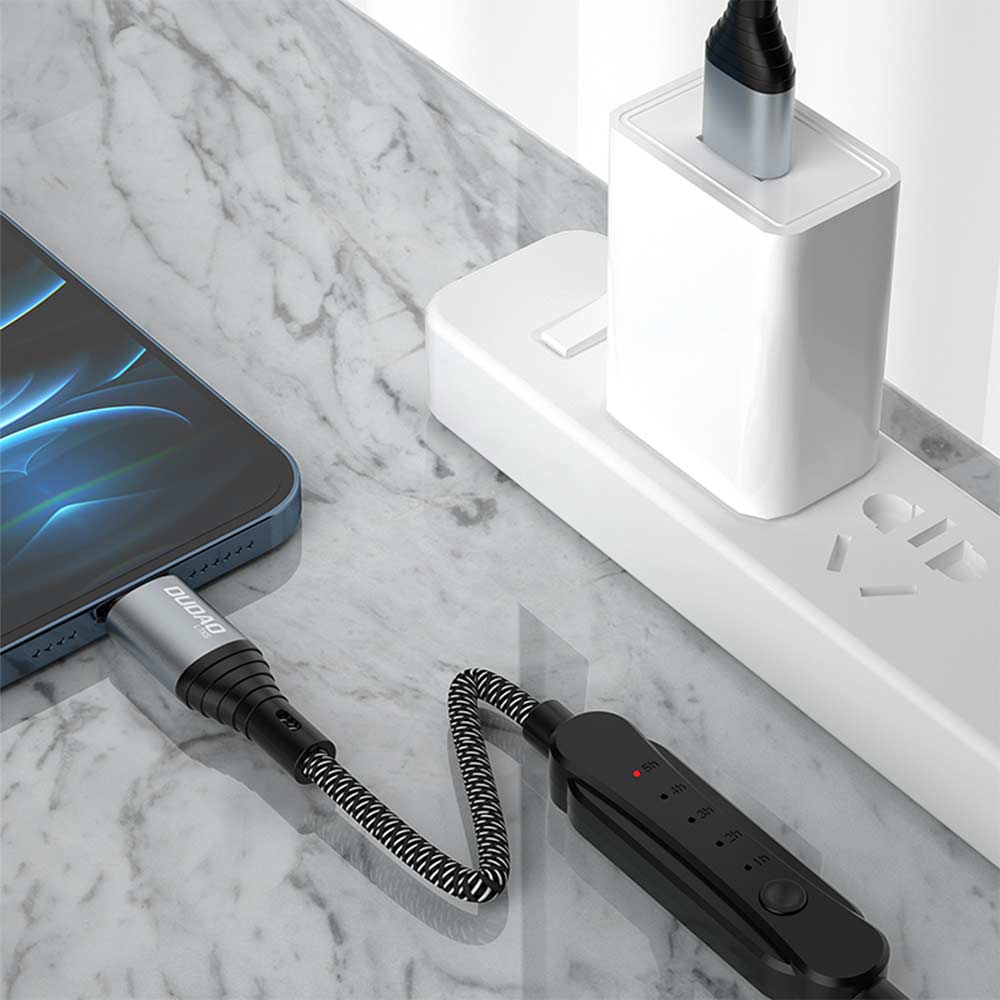 Καλώδιο Dudao Micro Usb με Χρονοδιακόπτη 5Α 1m Μαύρο