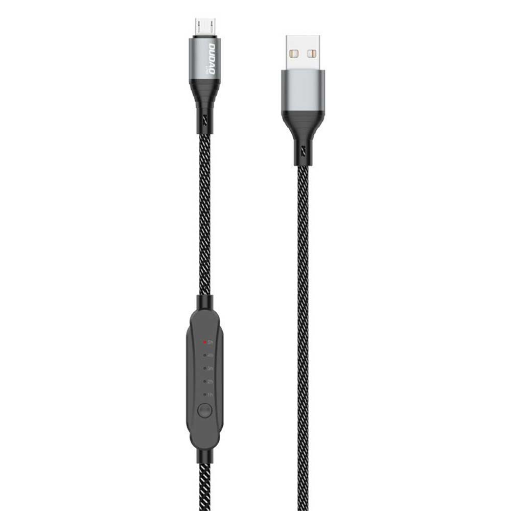 Καλώδιο Dudao Micro Usb με Χρονοδιακόπτη 5Α 1m Μαύρο