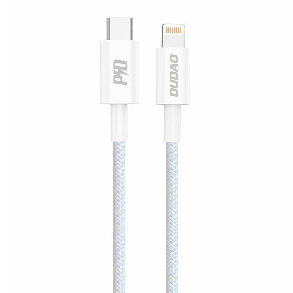 Καλώδιο Dudao L6E USB Type C - Lightning PD 20W 1m Λευκό