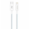 Καλώδιο Dudao L6E USB Type C - Lightning PD 20W 1m Λευκό