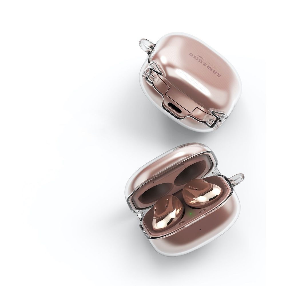 Θήκη Σιλικόνης για Samsung Galaxy Buds 2 / Live / Pro / 2 Pro Ringke Hinge Διάφανο