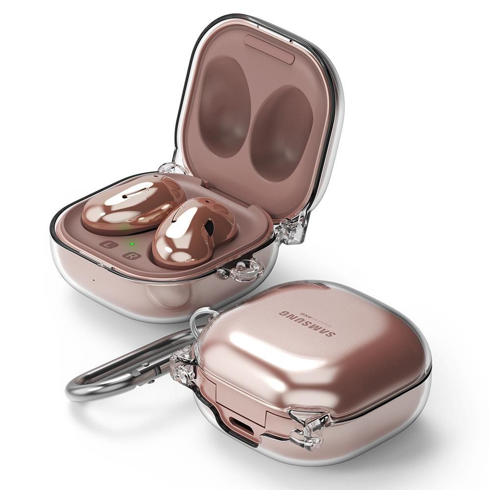 Θήκη Σιλικόνης για Samsung Galaxy Buds 2 / Live / Pro / 2 Pro Ringke Hinge Διάφανο