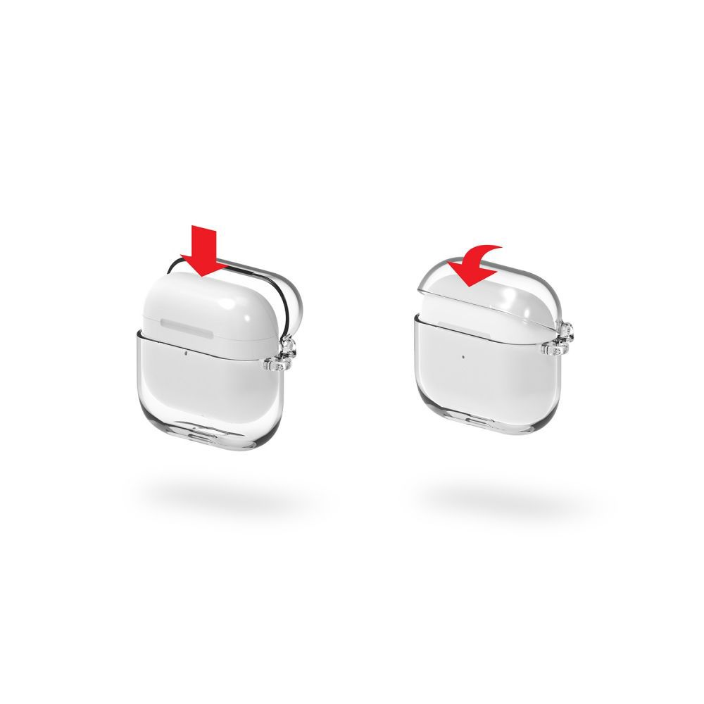 Θήκη PC με Γάντζο Ringke Hinge για Apple AirPods 3 Διάφανο