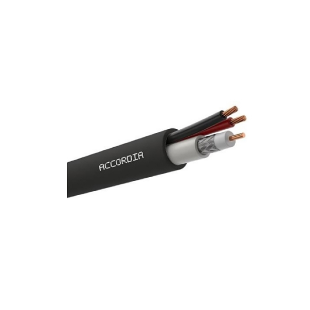Καλώδιο Ομοαξονικό mni RG59 + 2 x 0,50mm Εξωτερικής Χρήσης CC102 09-102-0100 Accordia