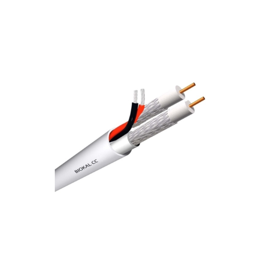Καλώδιο Ομοαξονικό 2 x mni RG59 + 2 x 0,50mm CC200 09-200-0100 Accordia