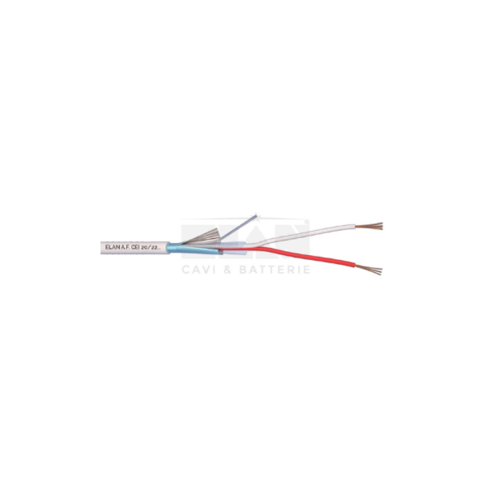Καλώδιο Συναγερμού 2 x 0,22mm Θωράκισμένο 20021  Elan