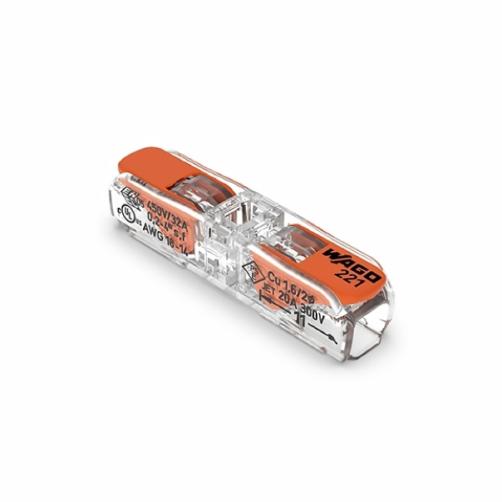 WAGO Inline splicing connector 4mm with levers - 221-2411