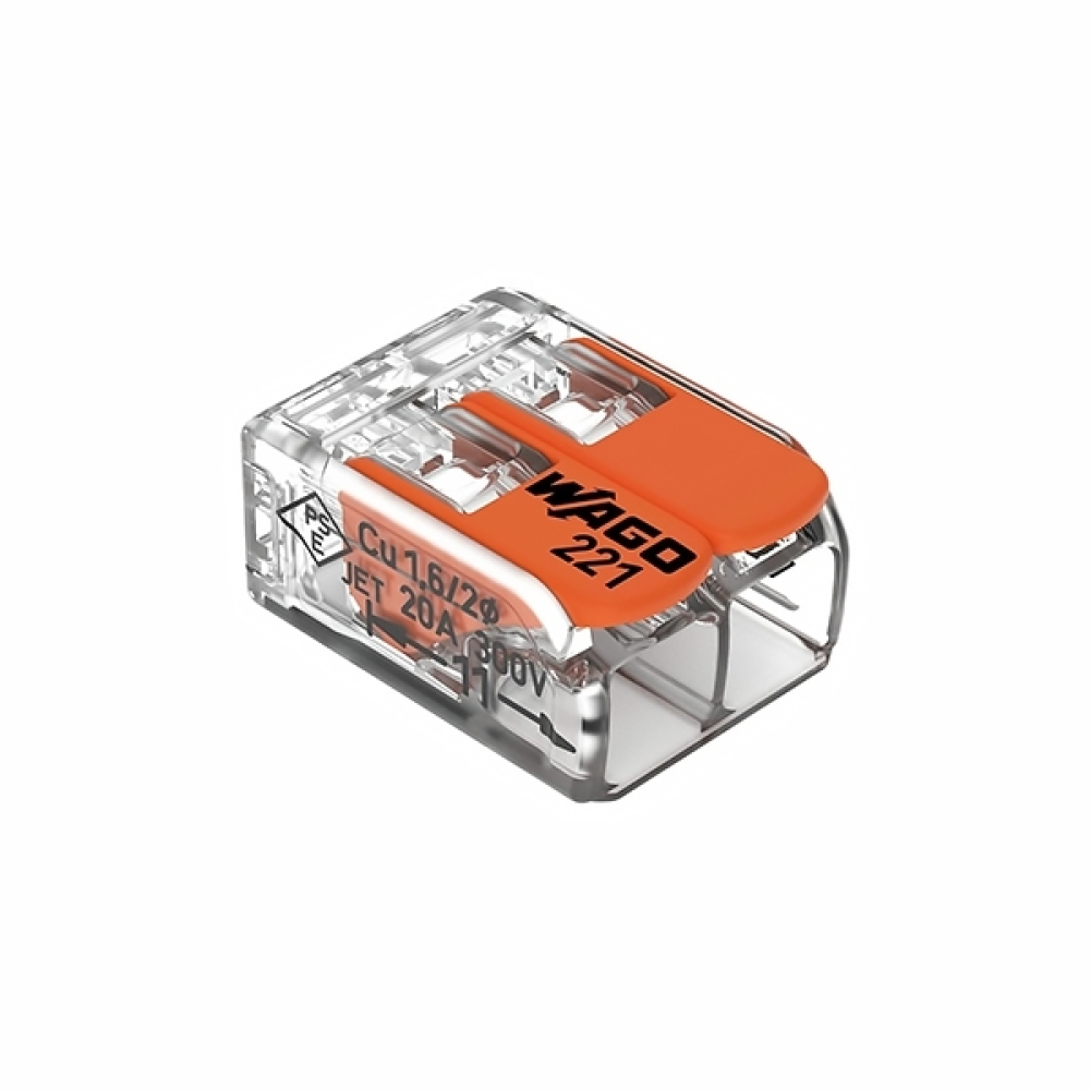 WAGO Compact Splicing Connector for all conductor types 4mm - 221-412