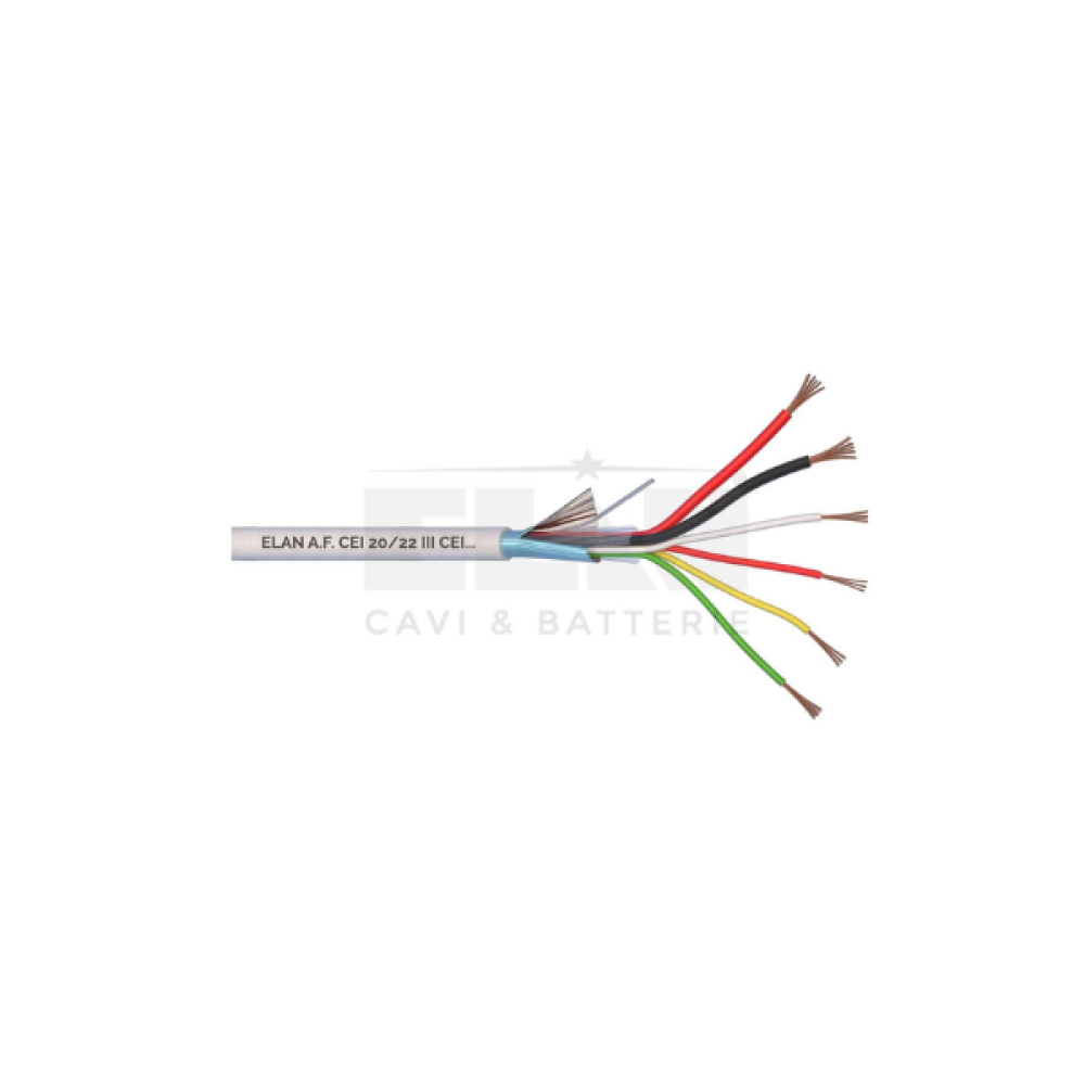 Καλώδιο Συναγερμού 4 x 0,22mm + 2 x 0,50mm Θωράκισμένο 25041 Elan