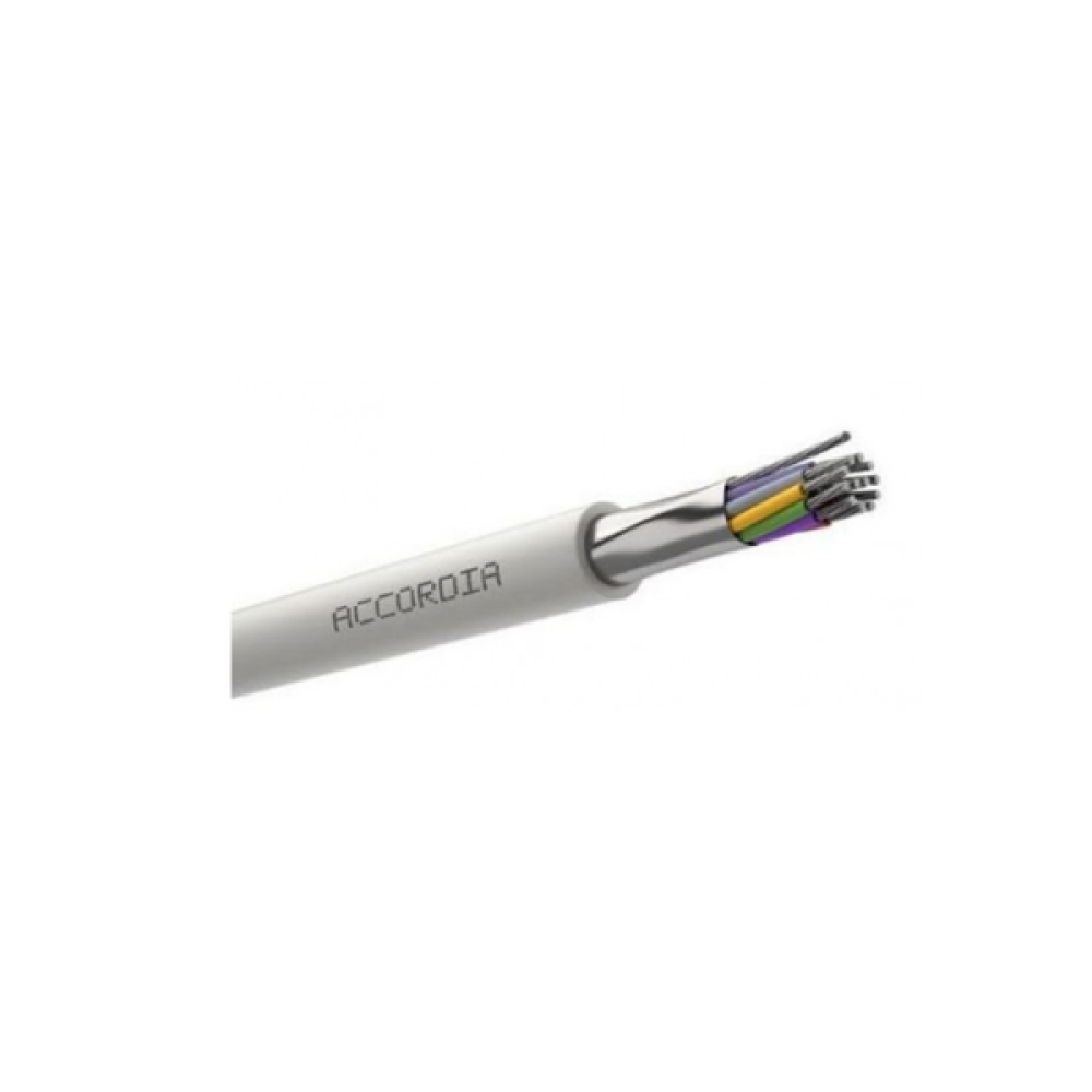 Καλώδιο Συναγερμού 6 x 0,22mm + 2*0.50 Θωράκισμένο 26-225-0100 Accordia