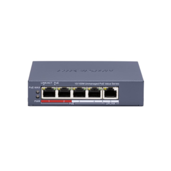 DS-3E0105P-E/M(C) 4 Port Fast Ethernet Unmanaged POE Switch Hikvision