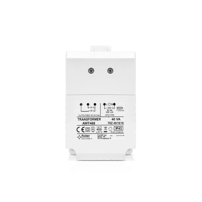 TR 40 VA μετασχηματιστής 40 VA συναγερμού Satel