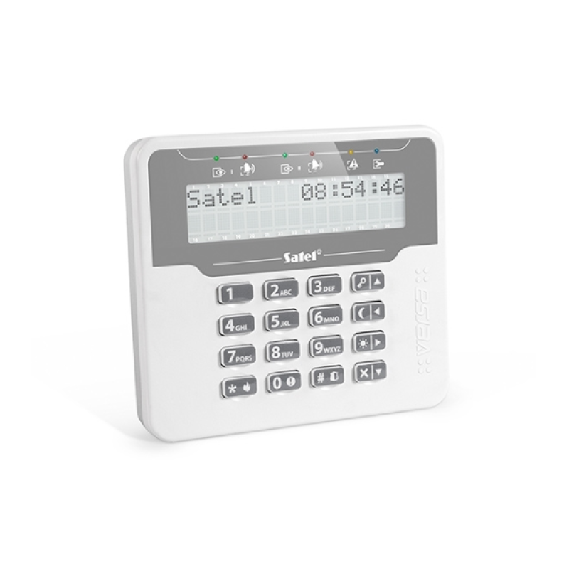 VERSA-LCDM-WH πληκτρολόγιο με οθόνη LCD συναγερμού Satel