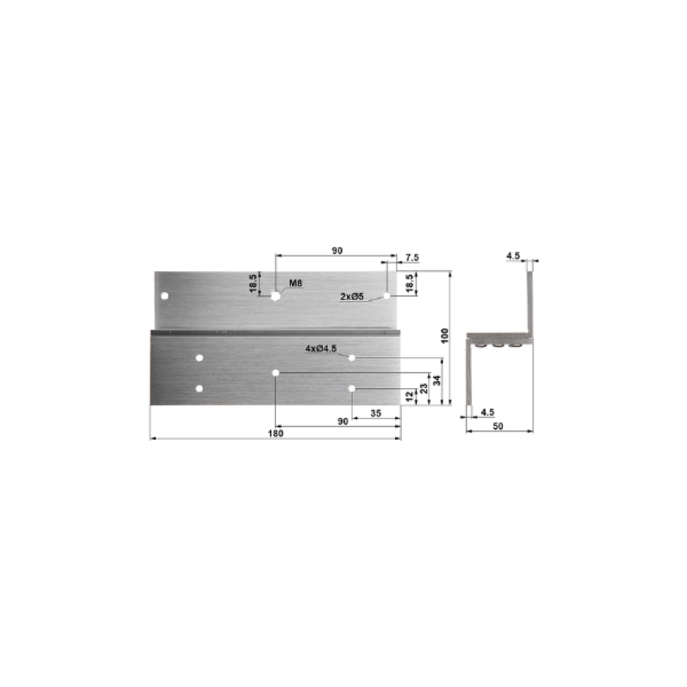 ASF280ZL Βάση Αλουμινίου για Ηλεκτρομαγνήτη Dahua
