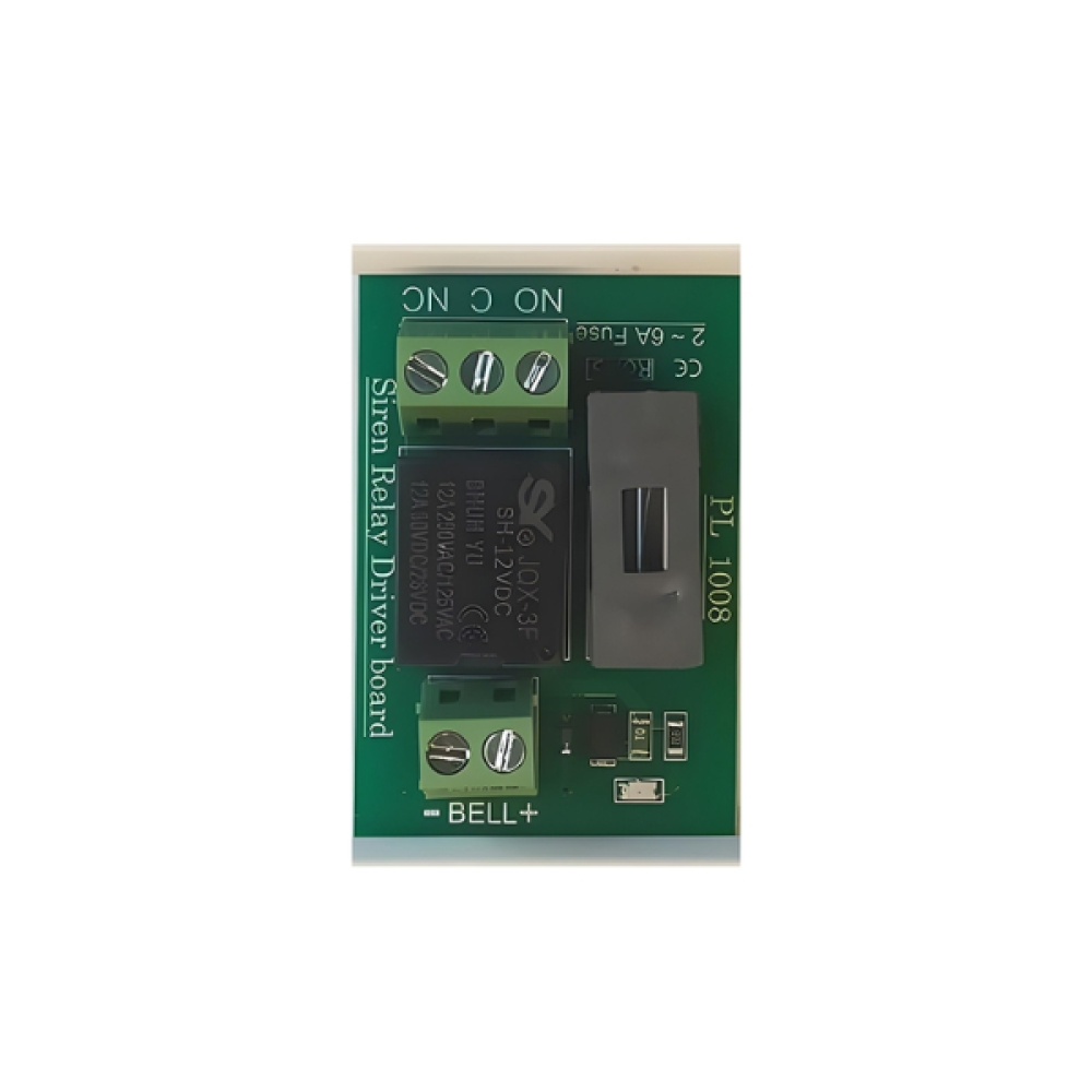 Πλακέτα Relay Siren Driver 39x59mm 12VDC fuse 2A