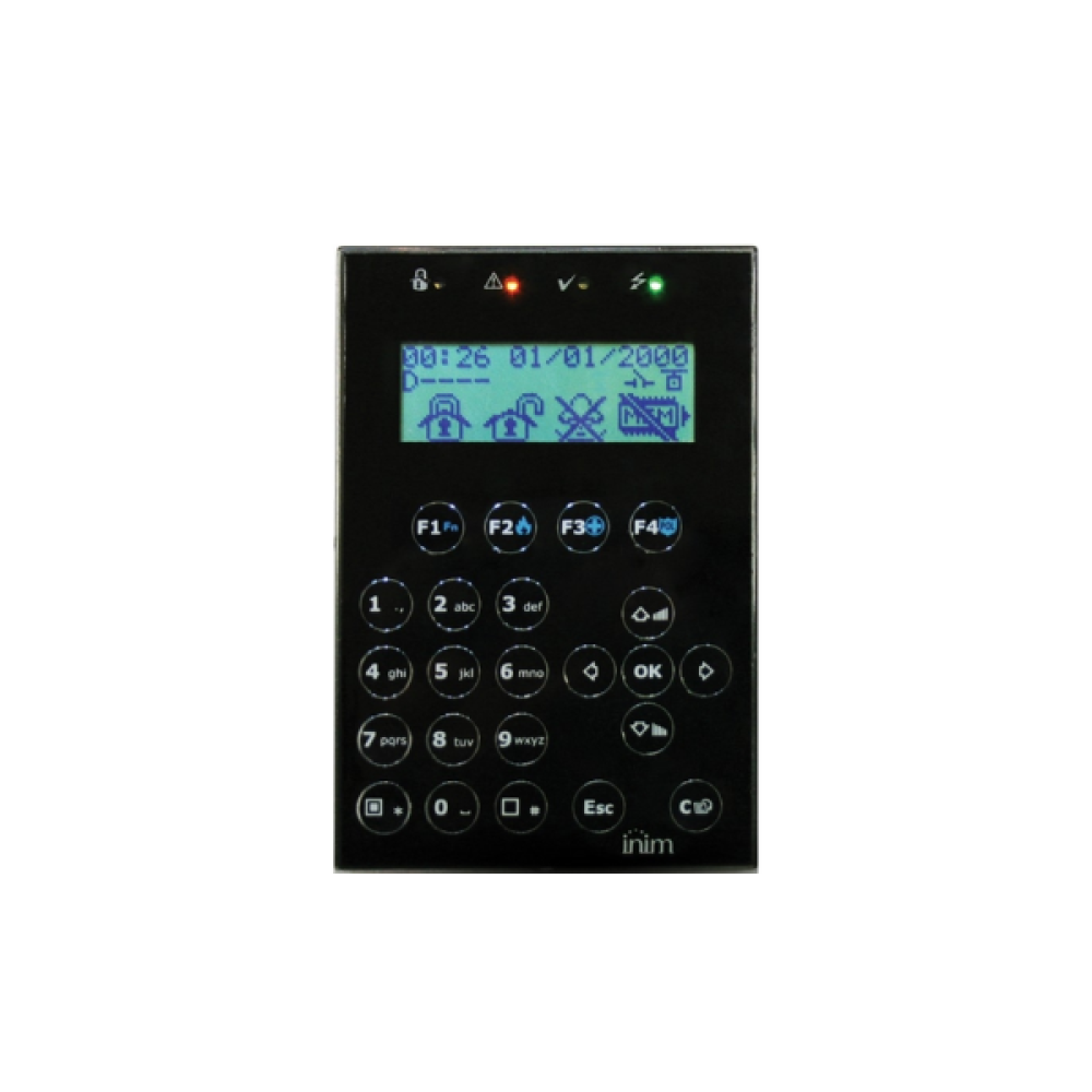 CONCEPT/GN Μαύρο Πληκτρολόγιο Αφής με LCD Οθόνη Γραφικών Inim