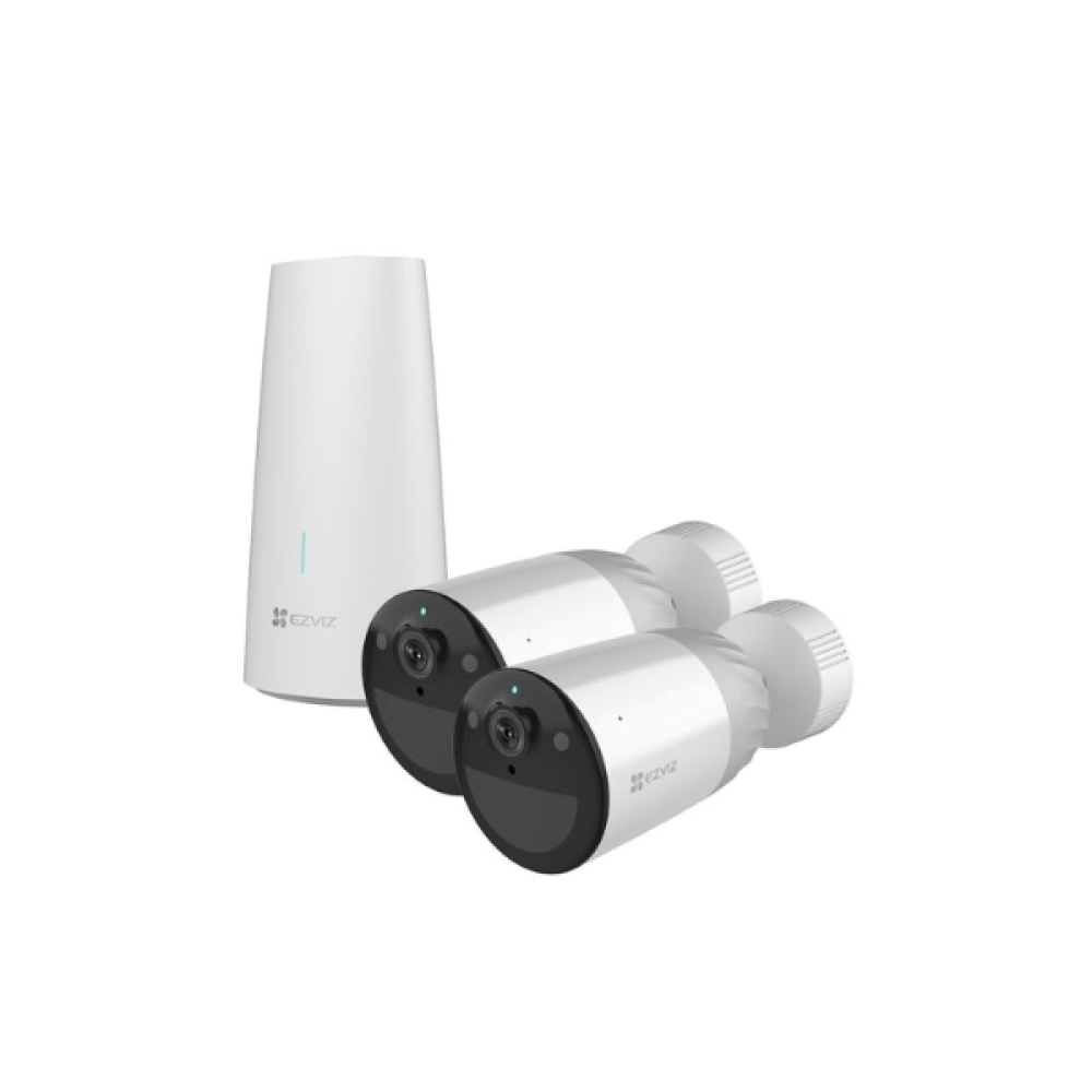 CS-BC1-B2  Smart Security kit System 2MP IP White Wi-Fi Camera 2.8mm Indoor & Outdoor with Base Ezviz