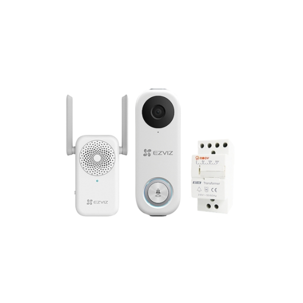 CS-BD-DB1C  2MP  Video Doorbell Kit with Chime : Transformer WiFi 2.1mm Ezviz