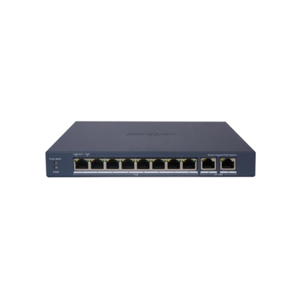 DS-3E1510P-EI 8-Port Gigabit Smart PoE Switch Hikvision