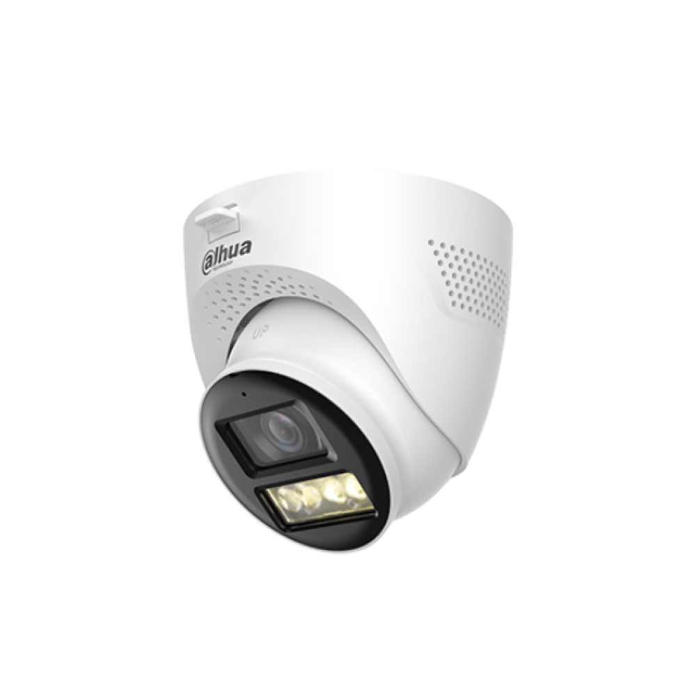 HAC-HDW1200TQ-IL-T-0280B-DIP 2MP Smart Dual Light HDCVI Two-way Talk Fixed-focal Eyeball Camera Dahua